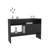 Console Table 31.8" H With 2 Doors And 3 Shelves, Black-1920187839