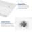 16" L Modern Square White Ceramic Vessel Bathroom Sink