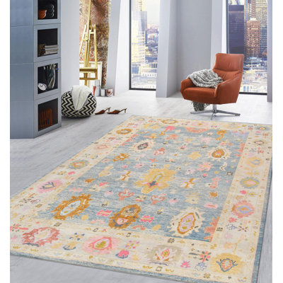Tapis en laine noué à la main Oushak