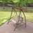 2-Seat Patio Swing Chair, Outdoor Porch Swing With Adjustable Canopy And Durable Steel Frame, Patio Swing Glider For Garden, Deck, Porch, Backyard