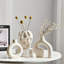 Ensemble de vases en céramique 3 pièces - Vases décoratifs de style campagnard bohémien