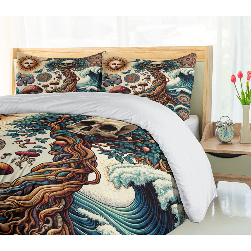 Occult Art Duvet Cover, King Duvet Cover + 2 Standard Shams