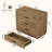 Oversized Nightstand with 3 Drawers