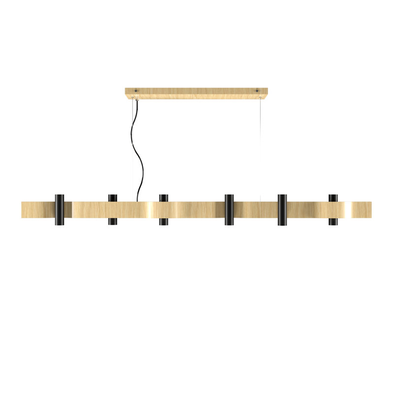 Flow Pendant, Sand, 5.31" H x 59.06" W x 4.33" D, 14