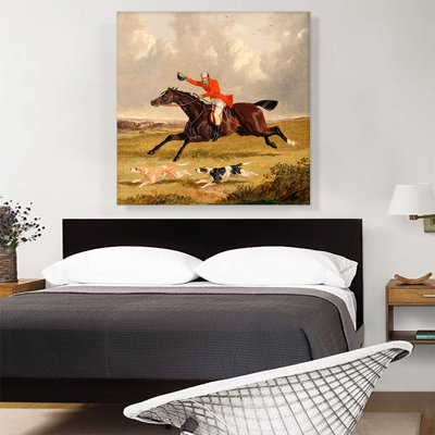 " Foxhunting Encouraging Hounds " by J.F. Herring Senior Painting Print