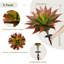 Artificial Plants Outdoor, 2 Pack Fake Fern Plants, Plastic Shrubs Fake Agave Plant-325837732