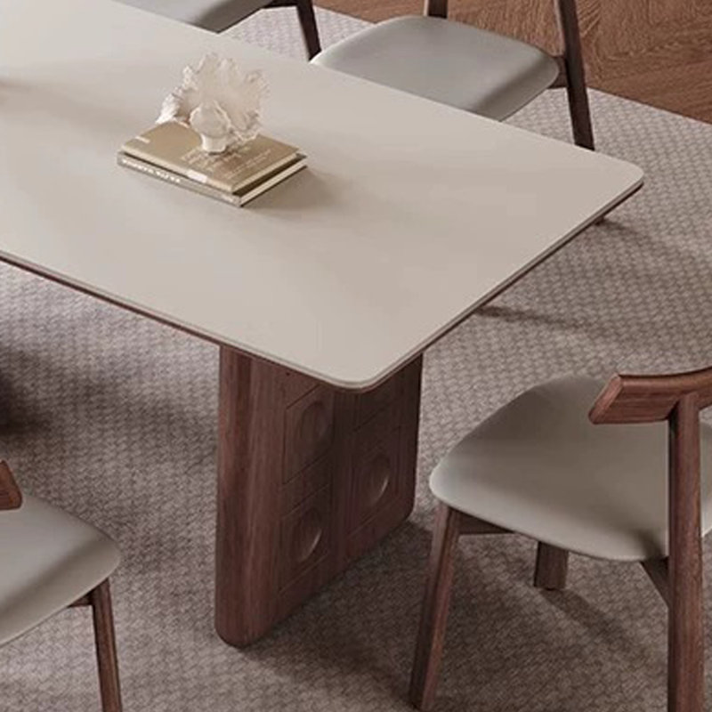 Table de salle à manger moderne de style rectangulaire, H 29,53 po x L 62,99 po x l 31,5 po