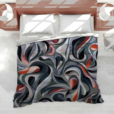 Abstract Swirls Bedding Abstract Comforter Modern