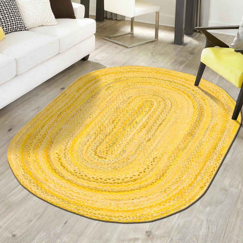 Kahwajian Cotton Indoor Rug, Oval 8' x 10'