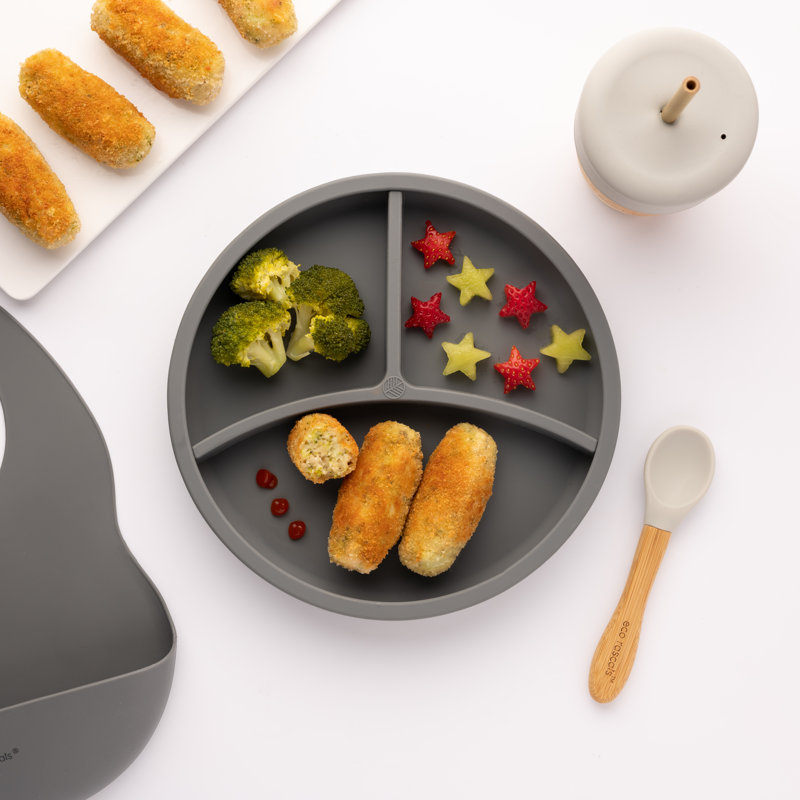 Silicone Divider Plate, Silver