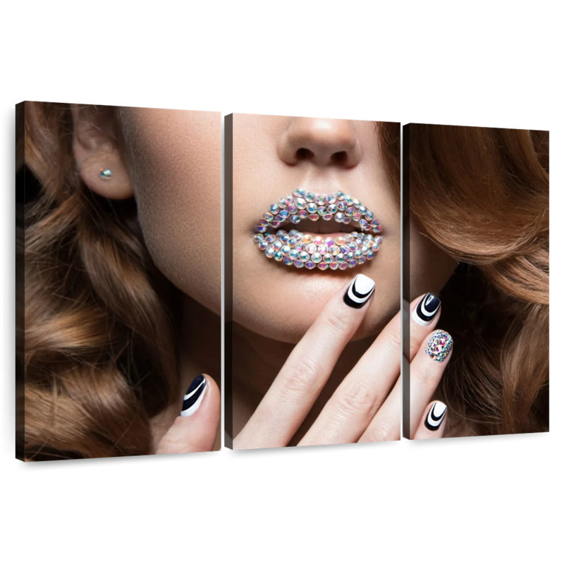 Shuttleworth Crystal Girl Nails, 20" H x 33" W