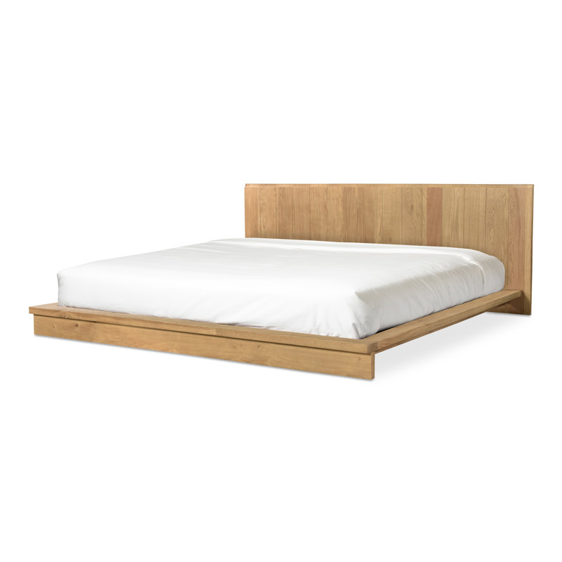 Plank Solid Wood Bed, Queen