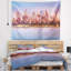 Paysage urbain de brooklyn skyline sous sunset light tapestry-28487777
