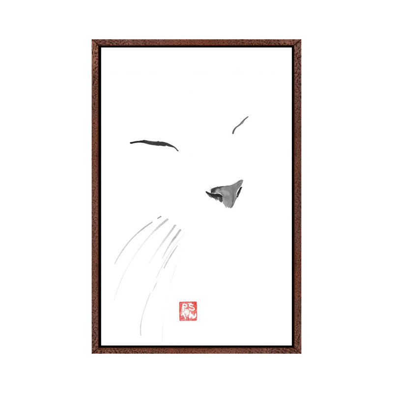 Blanc by Péchane - Print on Canvas, Classic Brown Wood Framed, 152.5 cm H x 101.5 cm W