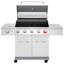 Barbecue au gaz en acier inoxydable à 5 brûleurs avec brûleur latéral et brûleur latéral Royal Gourmet