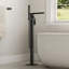 Robinet de baignoire autoportant monocommande à fixation au sol avec inverseur-121579584
