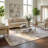 Rug Branch Kaze 4' x 6' (3'11" x 5'7") Purple/Beige Abstract Indoor Area Rug, Modern, Medium Pile, Stain-Resistant Carpet - Living Room, Bedroom, Dining Room, and Kitchen-716455199