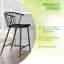 Tabouret de comptoir en métal Wisler