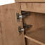 Meuble-lavabo sur pied 36 po avec lavabo en résine blanche et porte d'armoire à fermeture douce et 2 tiroirs ((KD-PACKING)