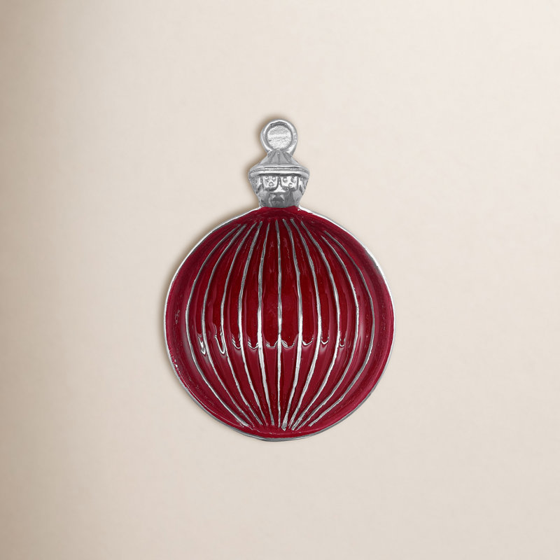 Red Ornament Candy Dish, Red