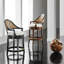 Modern History Swivel Upholstered Stool with Metal Frame-2097760126-2097760121