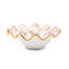 Mocha Check Ceramic Fluted Serving Bowl-583699301