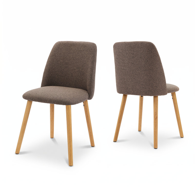 48 cm H Side Chair, Mocha Brown, 6, Mocha Brown