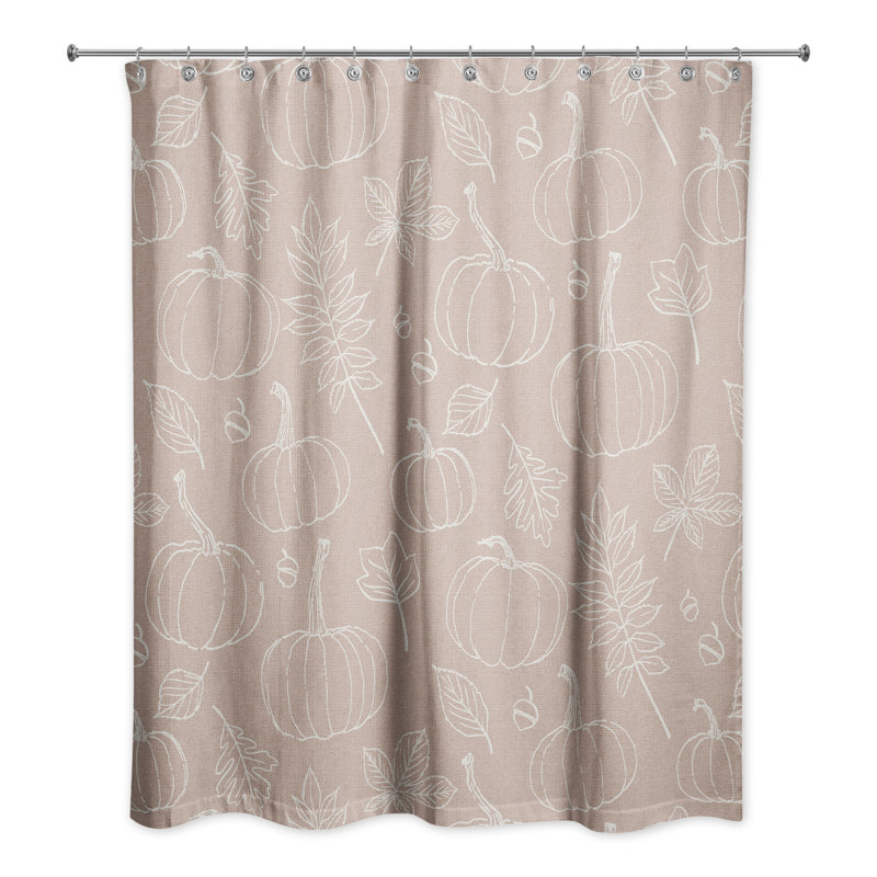 Rideau de douche simple, Rose cendré