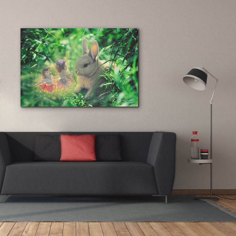 «Bébé perdu sur toile» par Kirk Reinert, H 40 po x l 60 po x P 1,5 po