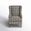 Fauteuil à oreilles en polyester de 31 po de largeur Alexys-528608479