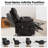 Dual Motor Power Lift Recliner Chair With Heat & Massage, Cup Holder, Lumbar Pillow, Wireless Charger, Usb Ports - Infinite Position Lay Flat Design-693149404