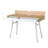 Modern Multi Storage Computer Desk With Storage, Pine