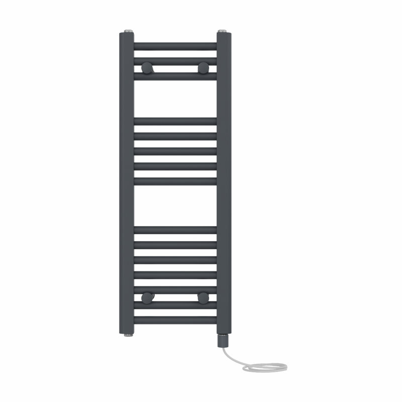 Straight Towel Rail Heated Towel Rails, Anthracite, 80 cm H x 30 cm W x 3 cm D