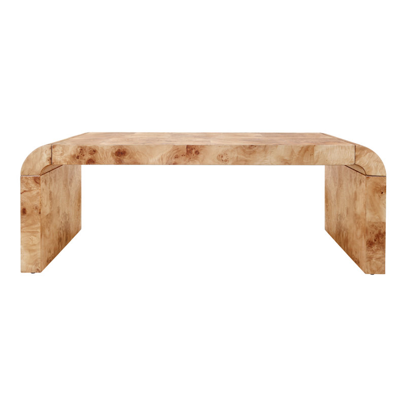 Forland Burl Wood Coffee Table, Natural