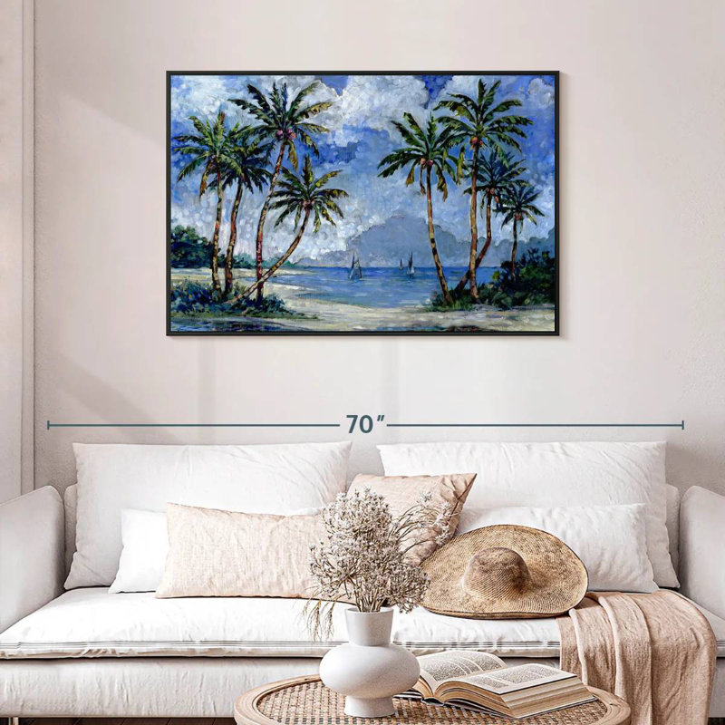 Gillard Impressions Of Palms II, H 29 po x l 43 po