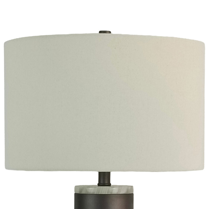"Slate Stone" - 16" x 31" - Metal & Jade Table Lamp