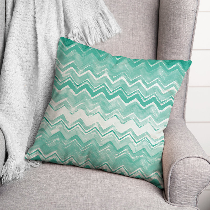 Chevron Outdoor Reversible Throw Pillow