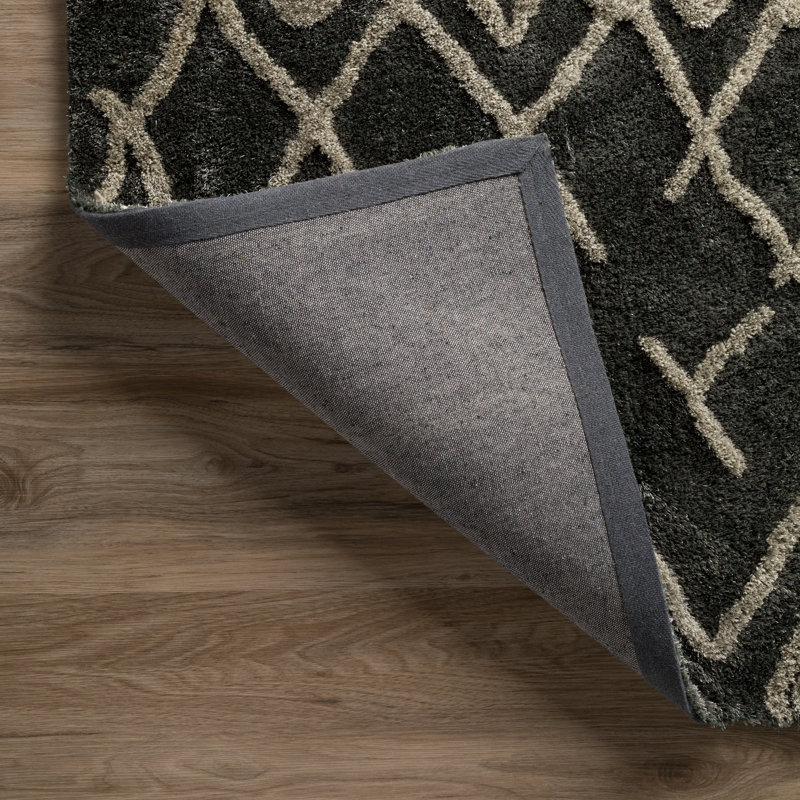Addison Calabar Transitional Abstract Diamond Steel 5’ X 7’6" Area Rug, Rectangle 3'6" x 5'6"