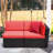 51'' Wide Wicker Patio Sofa with Cushions-1960909035