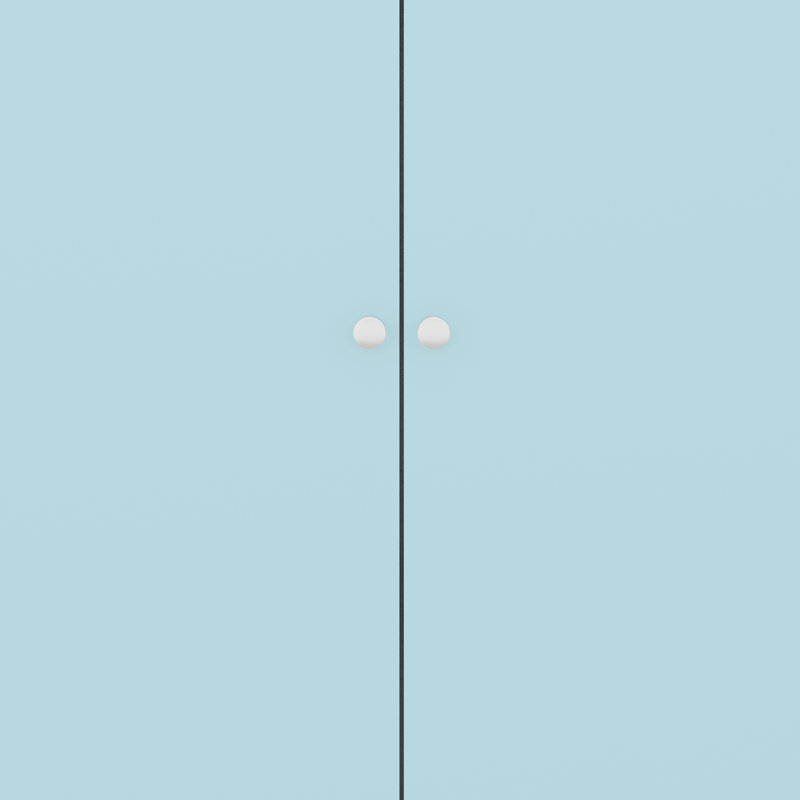 Sydnea 2 Door Wardrobe, Blue
