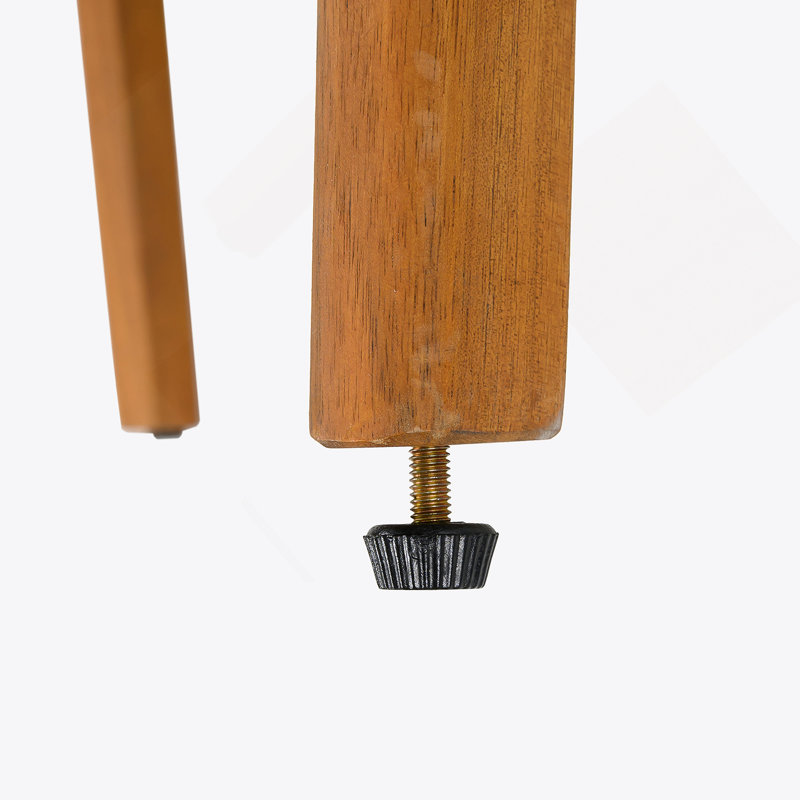 Ensemble de 2 chaises de salle à manger d'extérieur, structure en bois d'acacia couleur teck, osier PE brun, coussin imperméable beige, idéal pour les patios et les jardins