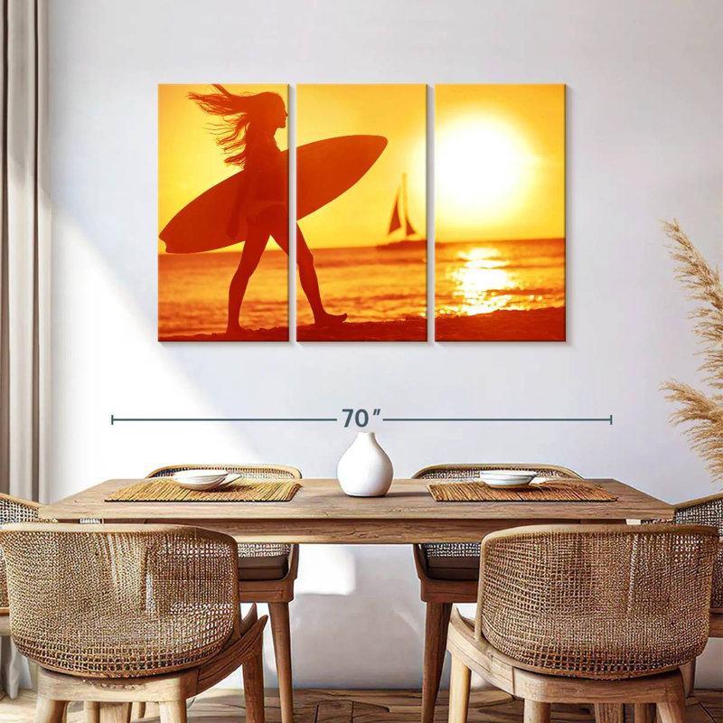 Senne Hot Summer Surfer, 36" H x 57" W