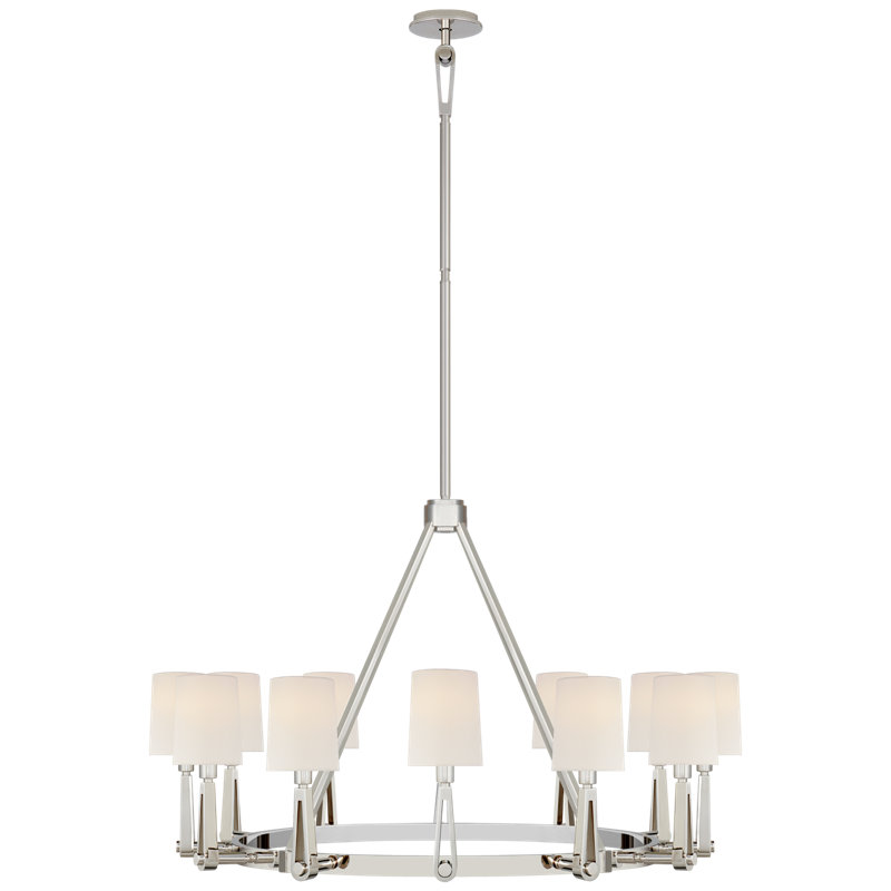 Alpha 12 - Light Chandelier, Polished Nickel