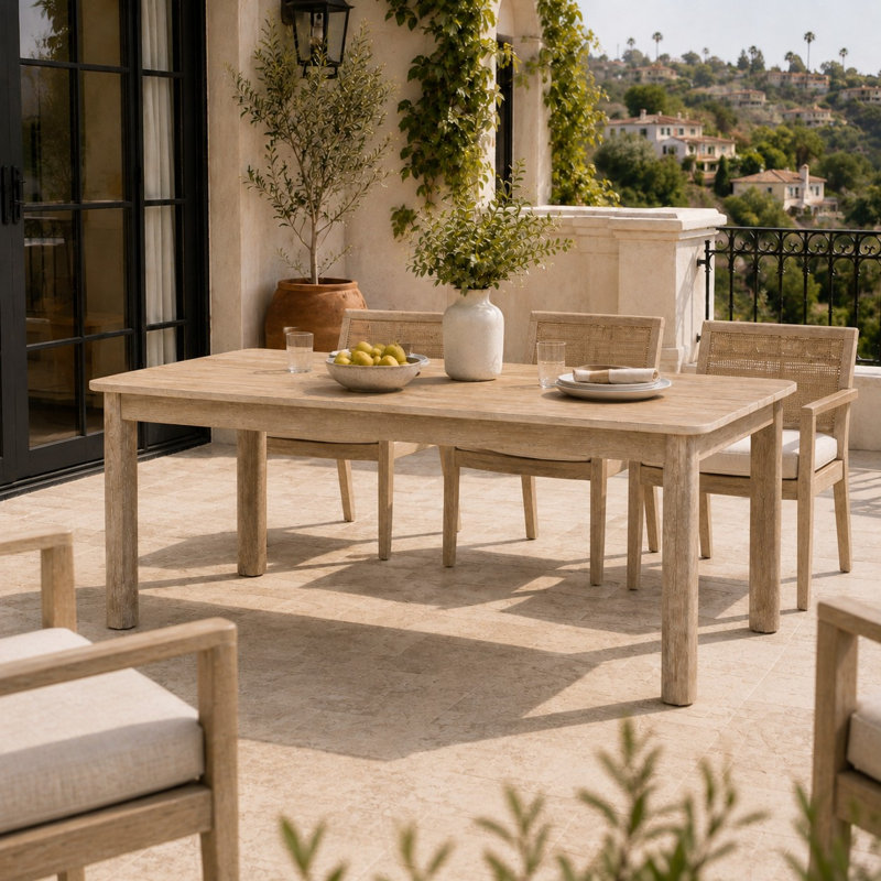 63" W Rectangular Outdoor Dining Table