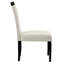Chaise parsons rembourrée Babli en beige / noir Babli