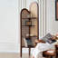 Armoire de coin en bois massif