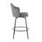 Lakyia Swivel Upholstered Counter Stool with Metal Frame