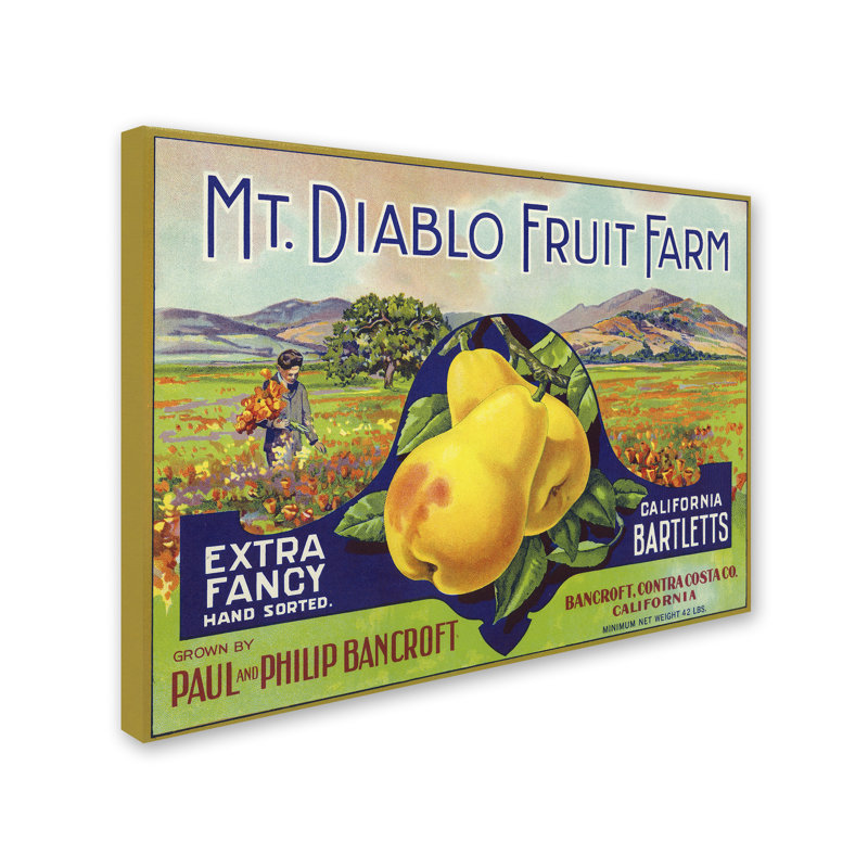 Publicité rétro sur toile Kadey «Illustration 33», H 18 po x l 24 po x P 2 po
