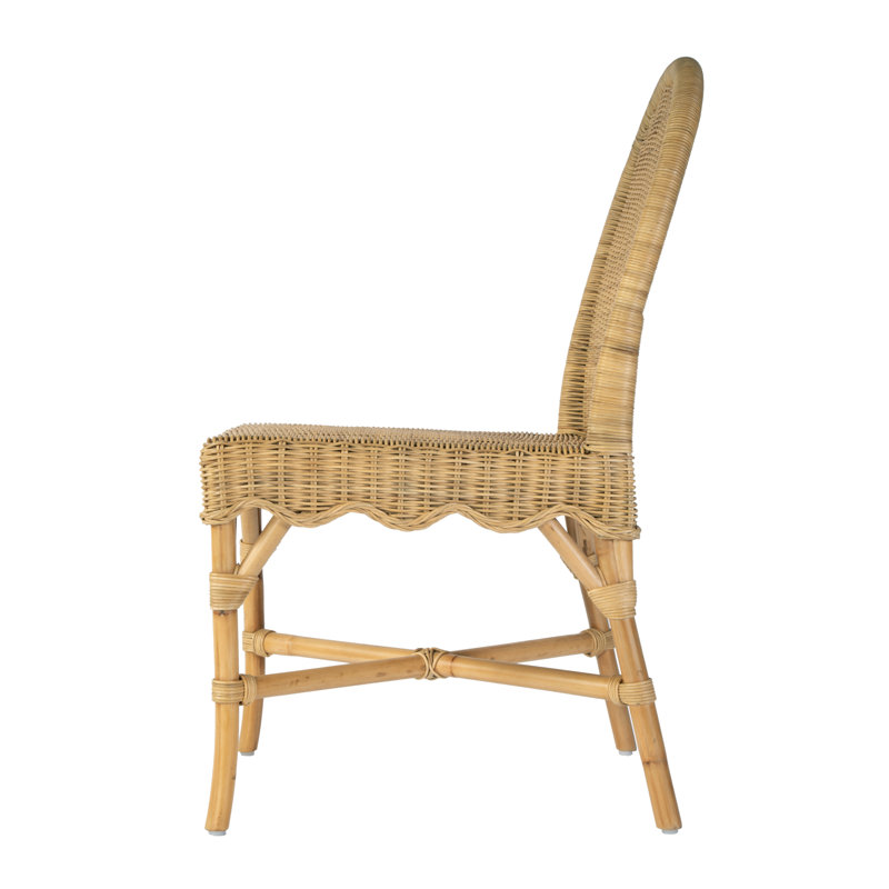 Bonita 18.5 in. Seat Height Rattan Dining Side Chair