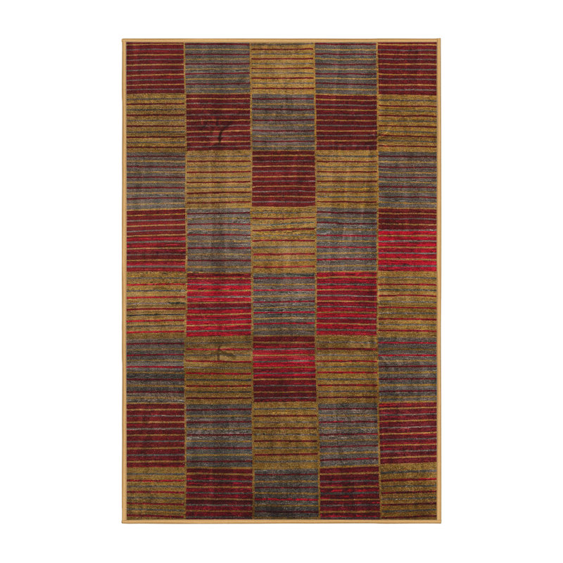 Abstract Indoor Rug, Rectangle 7' x 9'